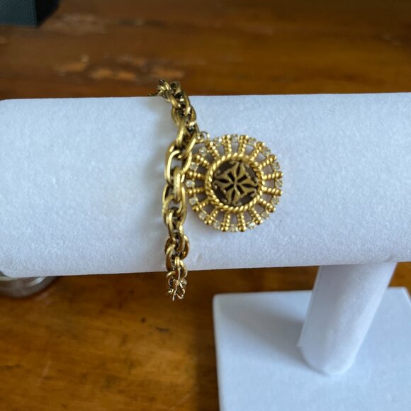 Rustic Cuff Logo Charm Silver OR Gold Byzantine You Pick 1or Both - Picture 3 of 12